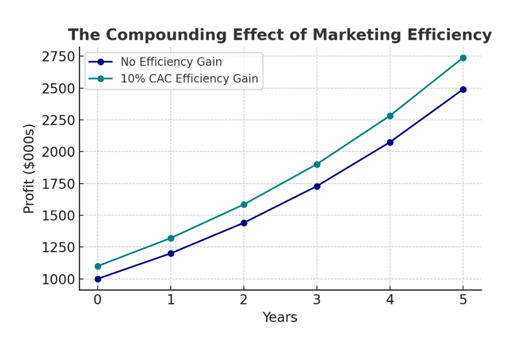 The Compounding Effect of Marketing Efficiency